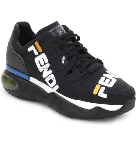 felpa fendi fila donna con logo su maniche e polsini|porter fila x fendi sneakers.